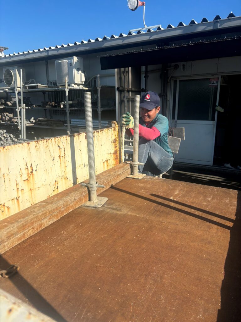とび職種技能実習生の定期訪問